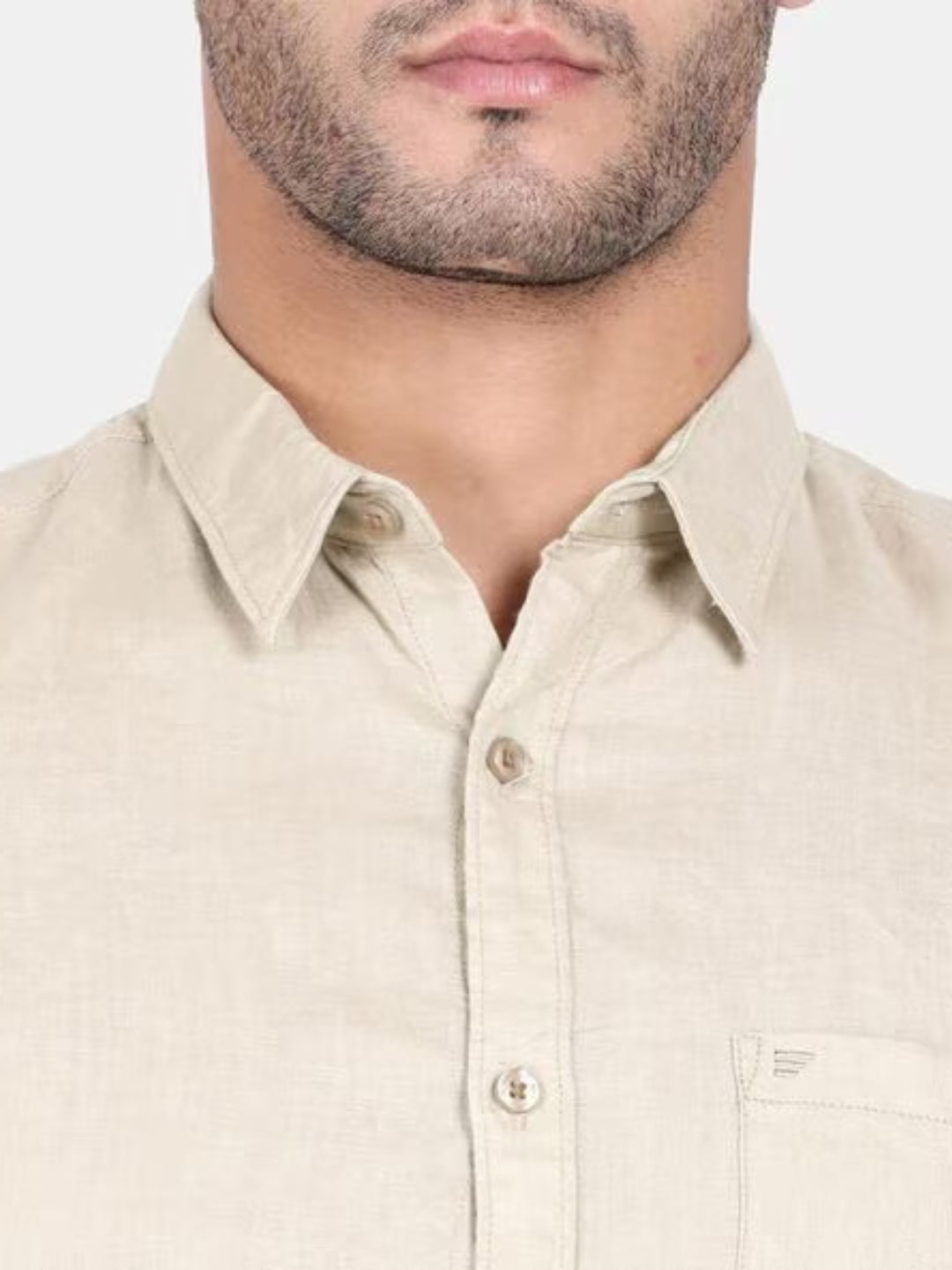 Classic Sandal Short Sleeve Linen Shirt for Effortless Style Statement